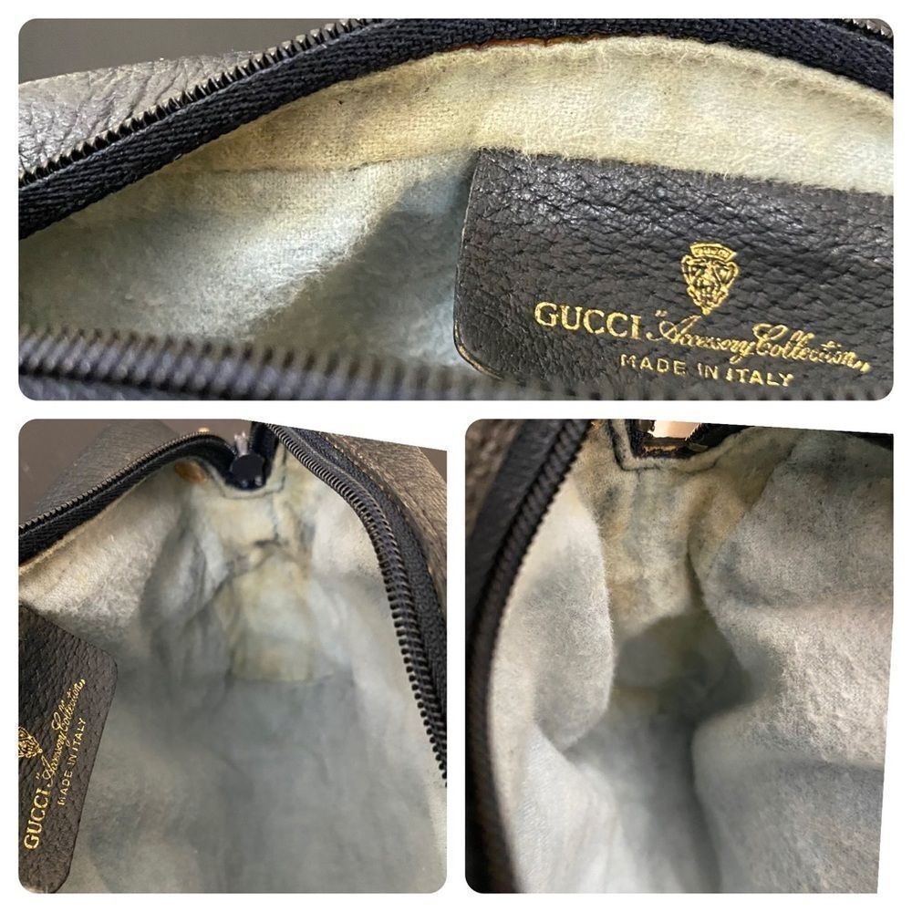 GUCCI GG Pattern Pvc/Leather Clutch-Crossbody-Shoulder Bag 💼 - Picture 14 of 17